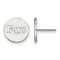 Rhodium Over Sterling Silver MLB LogoArt Tampa Bay Rays Post Earrings