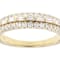 Baguette And Round Lab-Grown Diamond Band Ring In 14K Gold Over Sterling Silver