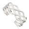 Sterling Silver Woven Design Cuff Bracelet