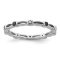 Sterling Silver Stackable Expressions Black and White Diamond Ring 0.05ctw
