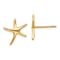 14k Yellow Gold Starfish Stud Earrings