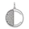 14K White Gold Gatsby Diamond Initial C Charm
