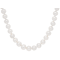 Freshwater Pearl Beaded Necklace In Sterling Silver 24 Inch