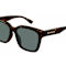 Gucci Havana Frame/ Green Lens Sunglasses