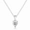 Moissanite Sterling Silver Heart Shape Pendant With Chain