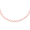 Rhodium Over Sterling Silver 4-5mm Pink Rice FWC Pearl Children's Necklace