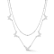 Sterling Statements Rhodium Over Sterling Silver Double Layer Butterfly
Charm Necklace