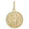 Sagittarius Zodiac Medallion Pendant In Solid 14K Yellow Gold