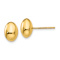14k Yellow Gold Polished 10mm Stud Earrings