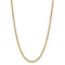 14k Yellow Gold 5.5mm Polished Diamond-Cut Rope Link 22 Inch Chain