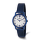 Ladies Charles Hubert Blue IP-plated Stainless Off-White Dial Mesh Watch