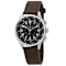Bulova Men's Pilot Brown Leather Strap Watch