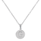Initial G Charm Pendant Necklace In Silver-Tone
