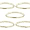Polished And Textured Set Of 5 Band Rings In 14K Gold