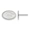 Rhodium Over Sterling Silver LogoArt University of Georgia Extra Small
Post Earrings