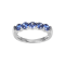 Blue Cubic Zirconia Platinum Over Sterling Silver Ring 1.77ctw