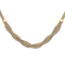 14k Two-tone 17-inch with 2-inch Ext. Mesh Necklace