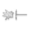 Rhodium Over Sterling Silver NHL San Jose Sharks LogoArt Extra Small
Post Earrings
