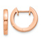 14k Rose Gold 1/2" Hinged Hoop Earrings