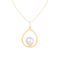14k Yellow Gold Dangling Cultured 9mm Freshwater Pearl Pendant, 18"
Chain Included