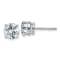 Rhodium Over 14K White Gold 1.25ct. 5.5mm Round G H I True Light
Moissanite Earrings