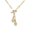 White Cubic Zirconia 18K Yellow Gold Over Bronze Necklace 5.30ctw