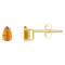 5x3mm Pear Shape Citrine 14k Yellow Gold Stud Earrings