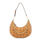 MCM Small Aren Cresent Hobo in Visetos Cognac Handbag