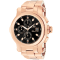 Oceanaut Men's Baccara XL Black Dial, Rose Stainless Steel Watch