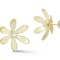 Sterling Statements 14K Yellow Gold Over Sterling Silver Cubic Zirconia
Curved Flower Studs