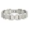 Stainless Steel Brushed Polished and Laser Cut Crosses Bracelet