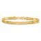 10k Yellow Gold 4mm Silky Herringbone Link Bracelet
