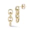 Bellissima Gold 14K Yellow Gold 4-Link Rolo Chain Dangle Earrings
