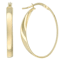 Medium Ribbon Hoop Earrings In 14K Gold