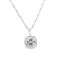Square Cushion Aquamarine and Cubic Zirconia Rhodium Over Sterling
Silver Pendant and chain, 1.78ctw