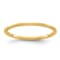 10K Yellow Gold 1.2mm Half Round Satin Stackable Expressions Band