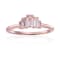 White Topaz 14K Rose Gold Over Sterling Silver 5-Stone Ring
