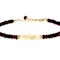 Garnet And Opal Beaded Bracelet In 18K Gold Over Sterling Silver