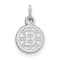 Rhodium Over Sterling Silver NHL LogoArt Boston Bruins Extra Small Pendant