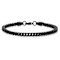 Men's 3.5mm Franco Link Bracelet In Black Ion-Plated Stainless Steel