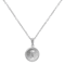 Initial I Charm Pendant Necklace In Silver-Tone