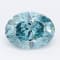 1.01ct Deep Blue Oval Lab-Grown Diamond SI1 Clarity IGI Certified