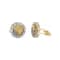 14K White and Yellow Gold Two-tone Cuff Links