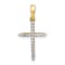 14K Yellow Gold 1/6ct. Diamond Cross Pendant