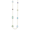 14K Yellow Gold Multi-color Gemstone 34 Inch Necklace