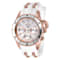 Invicta Angel 40mm White Dial Silicone, Stainless Steel Band Quartz Watch