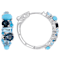 Multi-Stone Blue Drop Earrings In Platinum Over Sterling Silver 3.92ctw