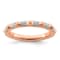 14K Rose Gold Stackable Expressions Diamond Ring 0.128ctw