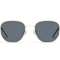 Quay Big Time Gold Round Frame / Smoke Polarized Lenses Sunglasses