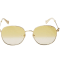 Gucci Gold Tone and Cream Frame / Yellow Lens Sunglasses